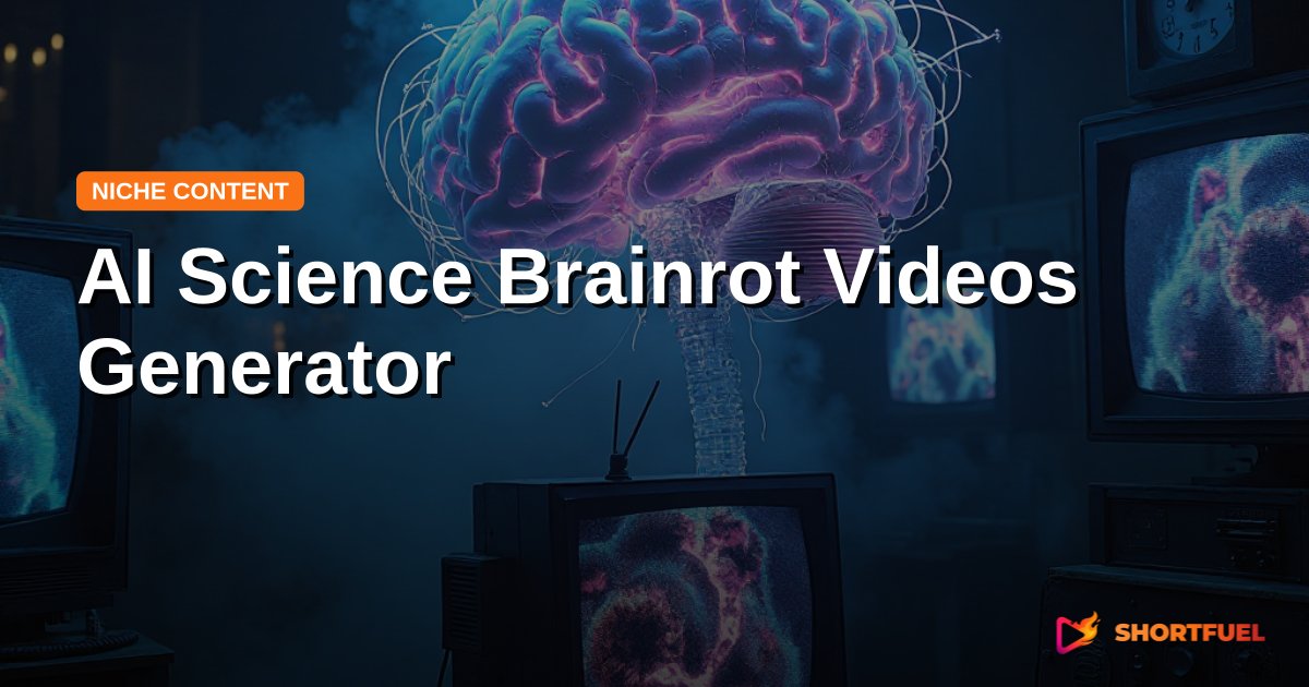 AI Science Brainrot Videos Generator